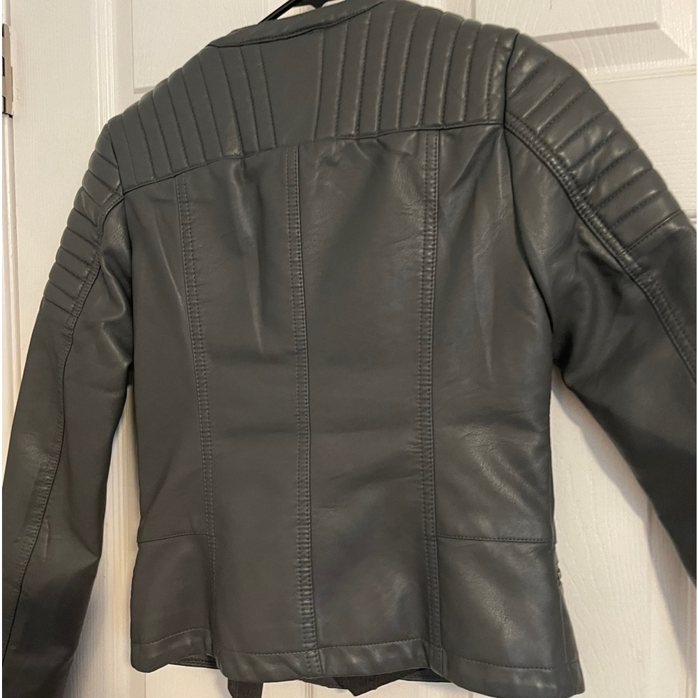 Faux leather jacket